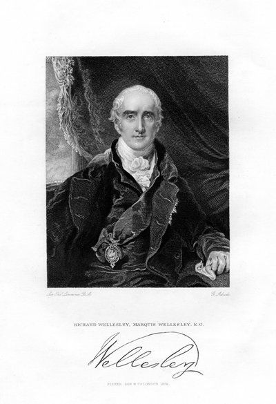 Richard Colley Wesley, later Wellesley, 1e Markies Wellesley, 1829 door G Adcook