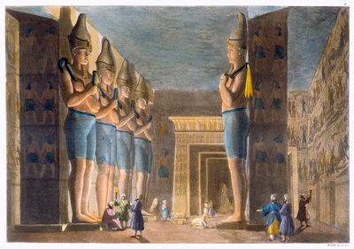 Tempel van Ramses II, Abu Simbel, Egypte, c1820-1839 door G Bramati