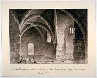 Kloosterresten aan de noordzijde van de St Mary Overy