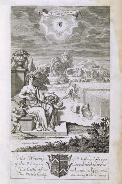 Het oog van God waakt over de oogst, illustratie uit Boek 1 Deel 2 Hoofdstuk 16 van 