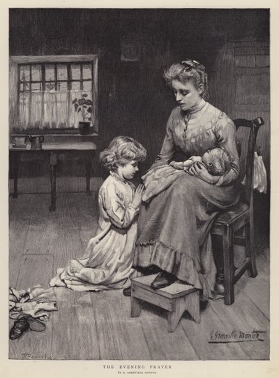 Het avondgebed door G. Grenville Manton