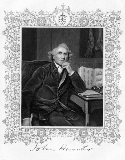 John Hunter 1728-1793, Schotse chirurg, 19e eeuw door G. H. Adcock