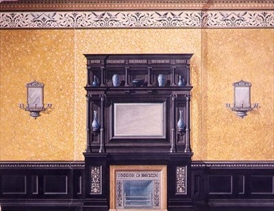 Ontwerp voor de voorkamer, No.1 Grosvenor Crescent, Londen, ca. 1850 door G. Hutchinson