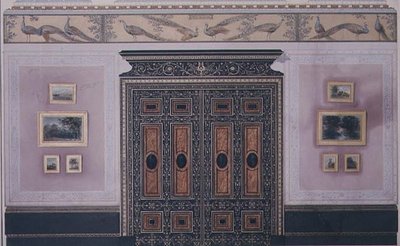 Ontwerp voor het interieur van No.1 Grosvenor Crescent, Londen door G. Hutchinson