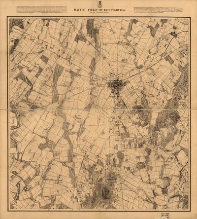 Slagveld van Gettysburg door G. K. Warren