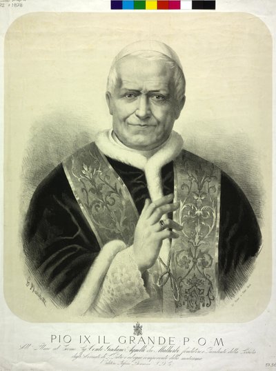 Paus Pius IX door G. Marchetti