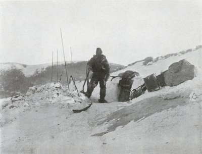 Browning bij de iglo-deur, 1912, 1913 door G. Murray Levick