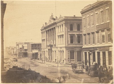 Handelsbeurs, op Battery Street door G. R. Fardon