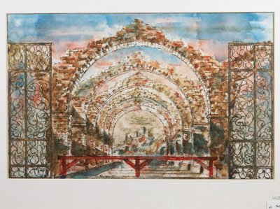 Decorontwerp voor het ballet 