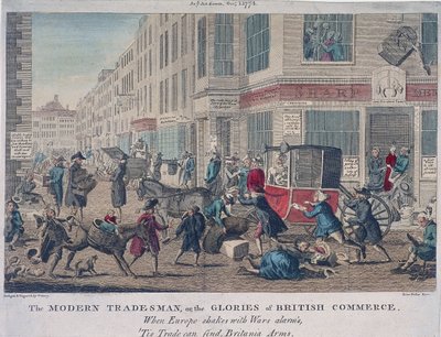 De moderne handelaar, of de glorie van de Britse handel, 1774 door G Terry