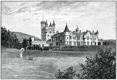 Balmoral Kasteel vanuit het noordwesten, Aberdeenshire, Schotland, 1900 door G. W. Wilson and Company
