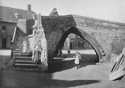 Oude Brug bij Crowland, Lincolnshire, ca. 1896 door G. W. Wilson and Company