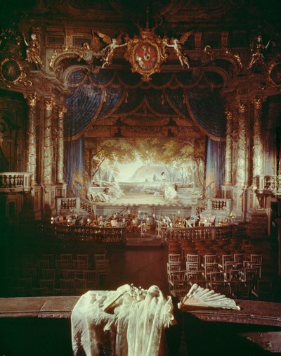 Uitzicht vanuit een doos in het Markgravine Operahuis ... door G. and Carlo Galli Bibiena