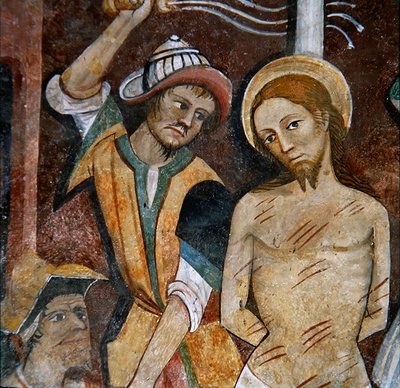 De Geseling van Christus, uit de Cyclus van de Passie, ca. 1500 door G. da Ranzo
