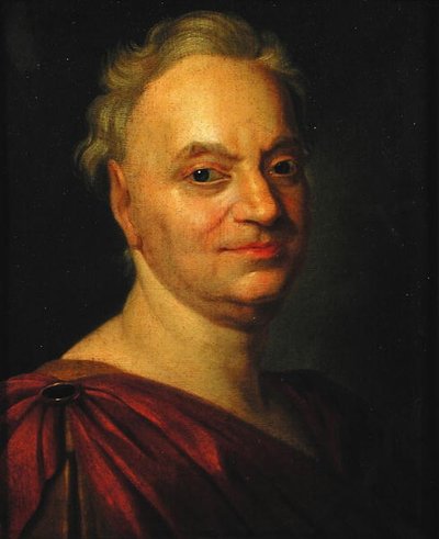 Prosper Jolyot de Crébillon na François Boucher door Gabriel Francois Doyen