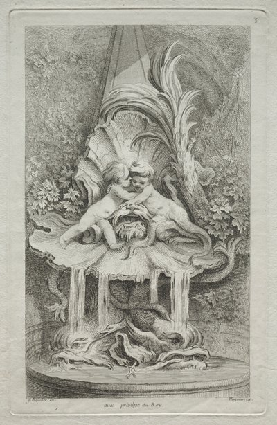 Boek der Fonteinen: Nr. 3, ca. 1736 door Gabriel Huquier