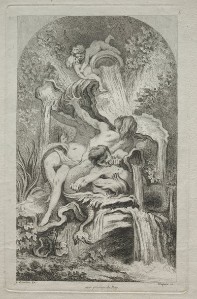 Boek der Fonteinen: Nr. 5, ca. 1736 door Gabriel Huquier