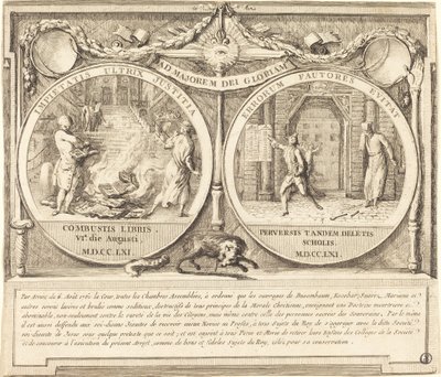 De verdrijving van de jezuïeten door Gabriel Jacques de Saint Aubin