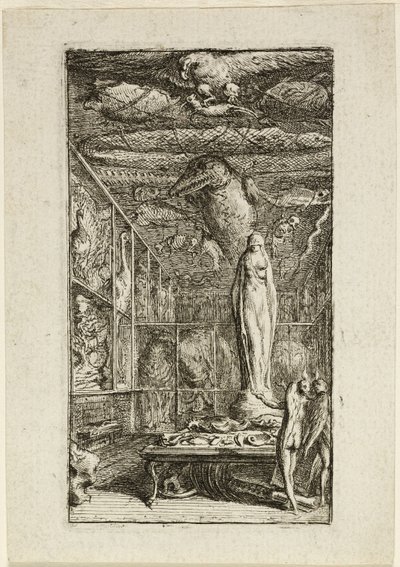Frontispice voor Almanach Historico-Physique door Gabriel Jacques de Saint Aubin