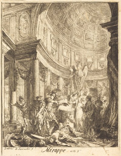 Merope door Gabriel Jacques de Saint Aubin