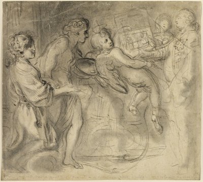 De genialiteit van schilderen door Gabriel Jacques de Saint Aubin