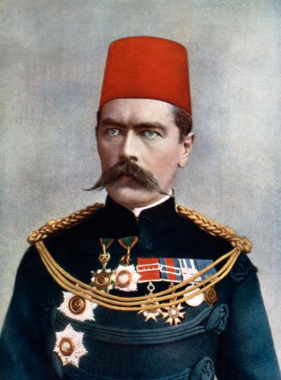 Horatio Herbert Kitchener, 1e Graaf Kitchener, Brits veldmaarschalk, diplomaat en staatsman, 1902 door Gabriel Lekegian
