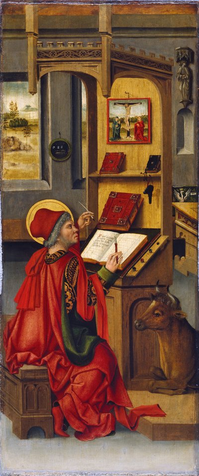 Sint Lucas de Evangelist, 1478 door Gabriel Mälesskircher