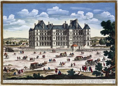 Chateau de Madrid in de omgeving van Parijs, door Perelle door Gabriel Perelle