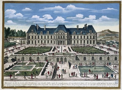 Château de Meudon door Gabriel Perelle