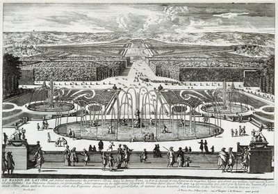 Het Latonabassin in de tuinen van het kasteel van Versailles door Gabriel Perelle