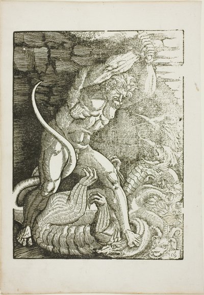 Hercules doodt de Lerneaanse Hydra, uit Scènes uit het leven van Hercules door Gabriel Salmon