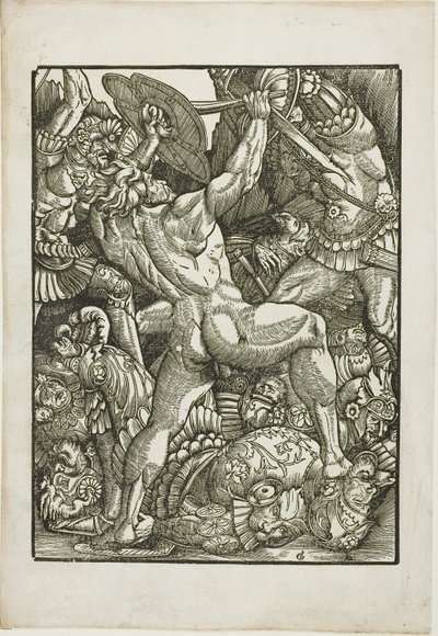 Hercules en de Reuzen, uit Scènes uit het Leven van Hercules door Gabriel Salmon