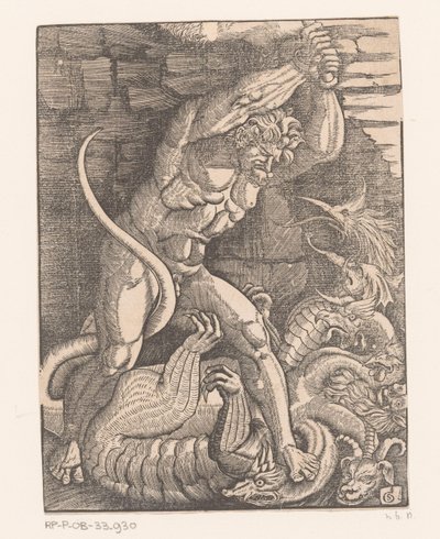 Hercules doodt de Hydra van Lerna door Gabriel Salmon