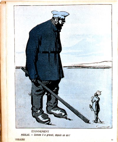 Nicholas II (1868 - 1919) Tsaar van Rusland vanaf 1894 door Gabriele (1865 1937) Galantara