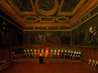 Raadzaal van Tien in Venetië door Gabriele Bella