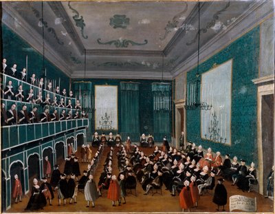 La cantata delle putte delli Ospitali Groep wezen verzameld in Venetiaanse ziekenhuizen en onderdeel van koren ten tijde van Antonio Vivaldi door Gabriele Bella