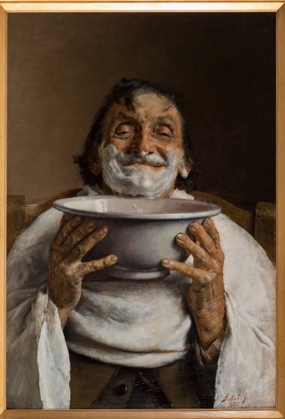 Man bij de Kapper door Gaetano Bellei