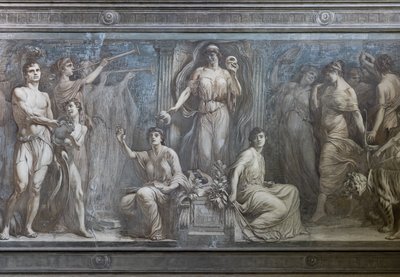 Allegorie van de Komedie (detail) door Gaetano Cresseri
