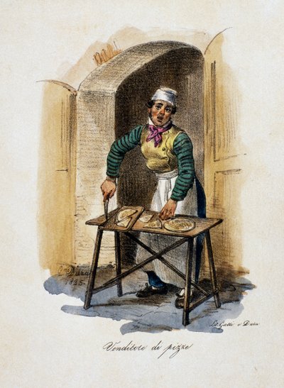 Pizzaverkoper door Gaetano Dura