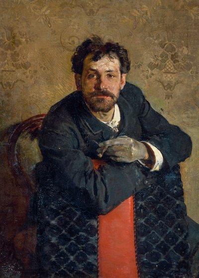 Portret van architect Antonio Curri door Gaetano Esposito