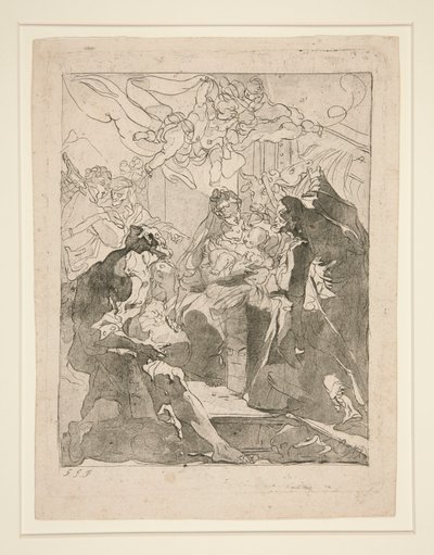 Aanbidding van de Herders door Gaetano Gandolfi
