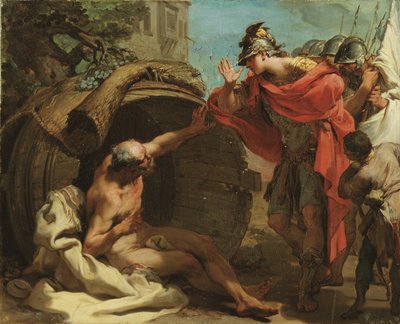 Alexander en Diogenes door Gaetano Gandolfi