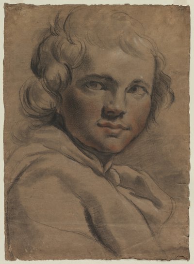 Hoofd van een Jonge Man, 1780s door Gaetano Gandolfi