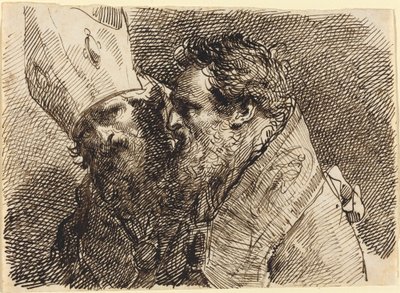 Hoofden van Twee Bisschoppen door Gaetano Gandolfi