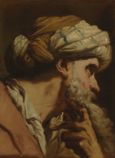 Studie van een oosters hoofd door Gaetano Gandolfi