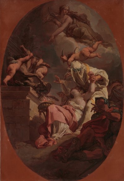 Het offer van Iphigenia, 1789 door Gaetano Gandolfi