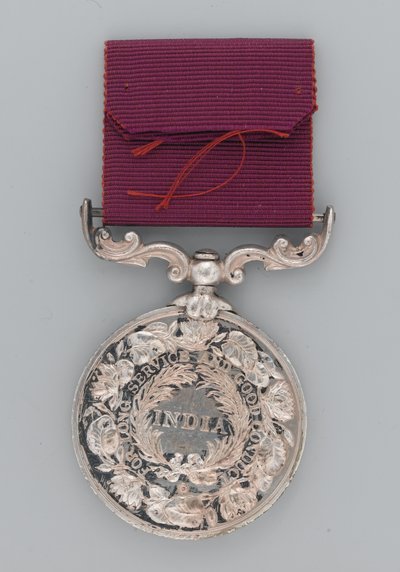 Medaille voor Lange Dienst en Goed Gedrag, Naik Karam Khan door Gaetano Matteo Monti