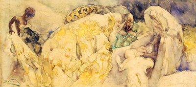 Aanbidding der wijzen door Gaetano Previati