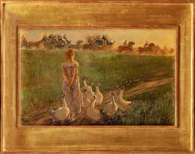 Ganzenhoeder door Gaetano Previati