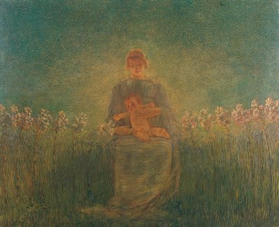 Madonna van de Lelies door Gaetano Previati